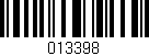 Código de barras (EAN, GTIN, SKU, ISBN): '013398'
