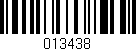 Código de barras (EAN, GTIN, SKU, ISBN): '013438'