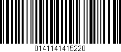 Código de barras (EAN, GTIN, SKU, ISBN): '0141141415220'