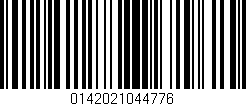 Código de barras (EAN, GTIN, SKU, ISBN): '0142021044776'