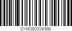 Código de barras (EAN, GTIN, SKU, ISBN): '0144383334366'