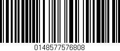 Código de barras (EAN, GTIN, SKU, ISBN): '0148577576808'