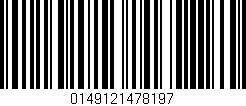 Código de barras (EAN, GTIN, SKU, ISBN): '0149121478197'