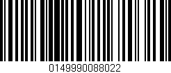 Código de barras (EAN, GTIN, SKU, ISBN): '0149990088022'