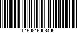 Código de barras (EAN, GTIN, SKU, ISBN): '0159816906409'