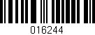 Código de barras (EAN, GTIN, SKU, ISBN): '016244'