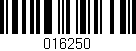 Código de barras (EAN, GTIN, SKU, ISBN): '016250'