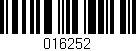 Código de barras (EAN, GTIN, SKU, ISBN): '016252'