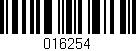 Código de barras (EAN, GTIN, SKU, ISBN): '016254'