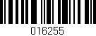 Código de barras (EAN, GTIN, SKU, ISBN): '016255'