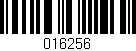 Código de barras (EAN, GTIN, SKU, ISBN): '016256'