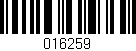 Código de barras (EAN, GTIN, SKU, ISBN): '016259'