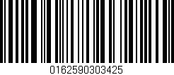 Código de barras (EAN, GTIN, SKU, ISBN): '0162590303425'