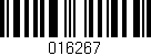 Código de barras (EAN, GTIN, SKU, ISBN): '016267'