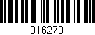 Código de barras (EAN, GTIN, SKU, ISBN): '016278'