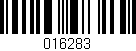 Código de barras (EAN, GTIN, SKU, ISBN): '016283'