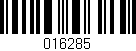 Código de barras (EAN, GTIN, SKU, ISBN): '016285'