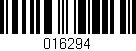 Código de barras (EAN, GTIN, SKU, ISBN): '016294'