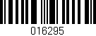Código de barras (EAN, GTIN, SKU, ISBN): '016295'
