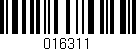 Código de barras (EAN, GTIN, SKU, ISBN): '016311'