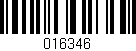 Código de barras (EAN, GTIN, SKU, ISBN): '016346'