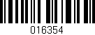 Código de barras (EAN, GTIN, SKU, ISBN): '016354'