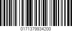 Código de barras (EAN, GTIN, SKU, ISBN): '0171379934200'