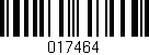 Código de barras (EAN, GTIN, SKU, ISBN): '017464'