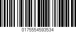 Código de barras (EAN, GTIN, SKU, ISBN): '0175554593534'