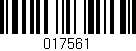 Código de barras (EAN, GTIN, SKU, ISBN): '017561'