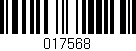 Código de barras (EAN, GTIN, SKU, ISBN): '017568'