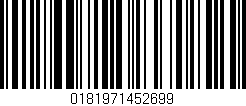 Código de barras (EAN, GTIN, SKU, ISBN): '0181971452699'