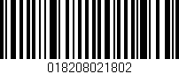 Código de barras (EAN, GTIN, SKU, ISBN): '018208021802'