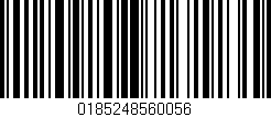 Código de barras (EAN, GTIN, SKU, ISBN): '0185248560056'