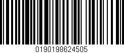 Código de barras (EAN, GTIN, SKU, ISBN): '0190198624505'
