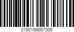 Código de barras (EAN, GTIN, SKU, ISBN): '0190198867308'