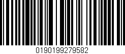Código de barras (EAN, GTIN, SKU, ISBN): '0190199279582'