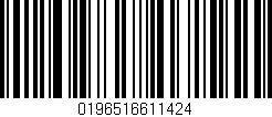 Código de barras (EAN, GTIN, SKU, ISBN): '0196516611424'