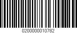Código de barras (EAN, GTIN, SKU, ISBN): '0200000010782'