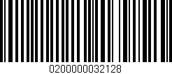 Código de barras (EAN, GTIN, SKU, ISBN): '0200000032128'