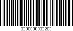 Código de barras (EAN, GTIN, SKU, ISBN): '0200000032203'