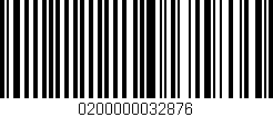 Código de barras (EAN, GTIN, SKU, ISBN): '0200000032876'