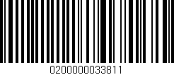 Código de barras (EAN, GTIN, SKU, ISBN): '0200000033811'