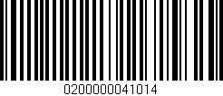 Código de barras (EAN, GTIN, SKU, ISBN): '0200000041014'