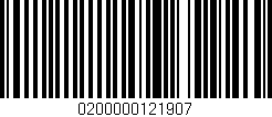 Código de barras (EAN, GTIN, SKU, ISBN): '0200000121907'