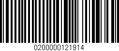 Código de barras (EAN, GTIN, SKU, ISBN): '0200000121914'