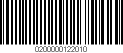 Código de barras (EAN, GTIN, SKU, ISBN): '0200000122010'