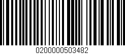 Código de barras (EAN, GTIN, SKU, ISBN): '0200000503482'