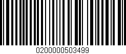 Código de barras (EAN, GTIN, SKU, ISBN): '0200000503499'