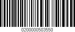 Código de barras (EAN, GTIN, SKU, ISBN): '0200000503550'
